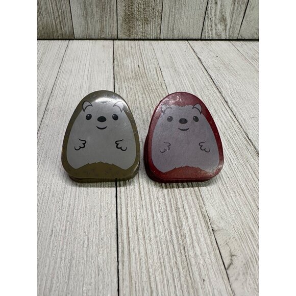 Kikkerland Woodlands Animal Hedgehogs Bag Clips - Set Of 2 - Picture 1 of 4